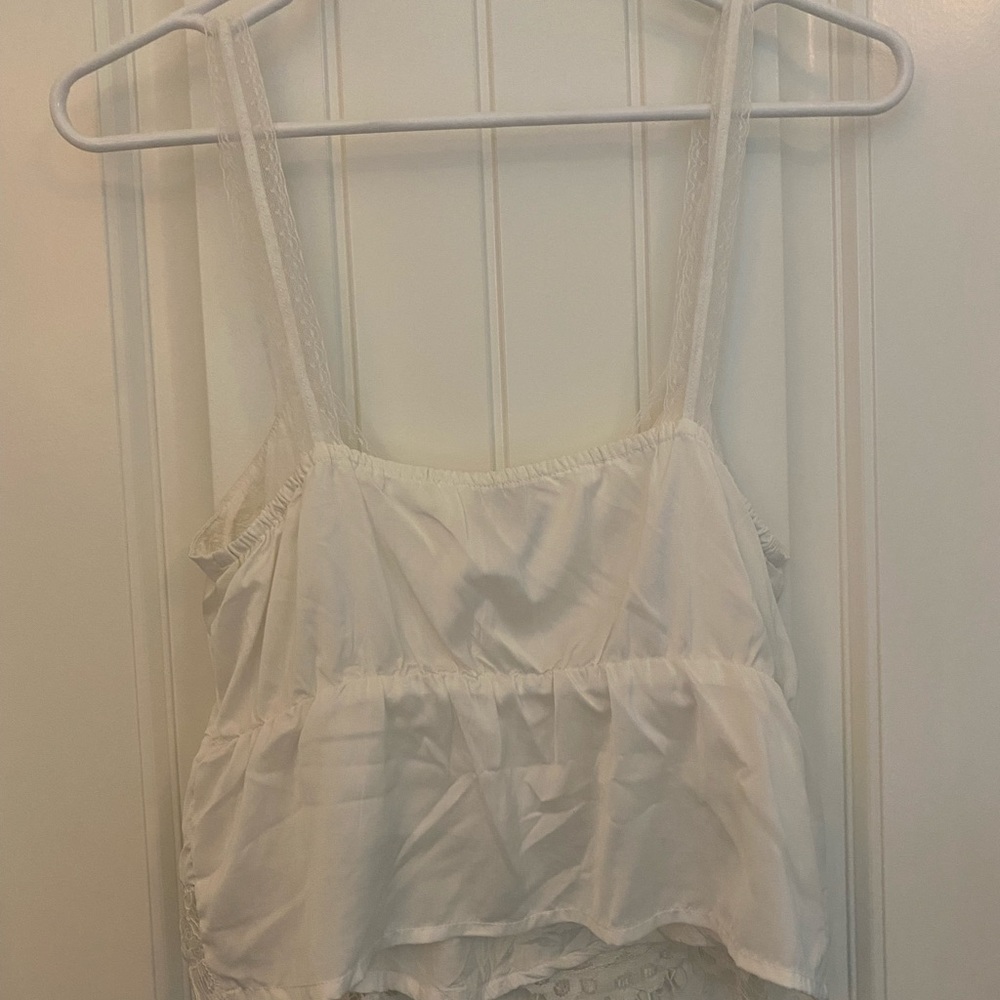 Show Me Your Mumu white lace top